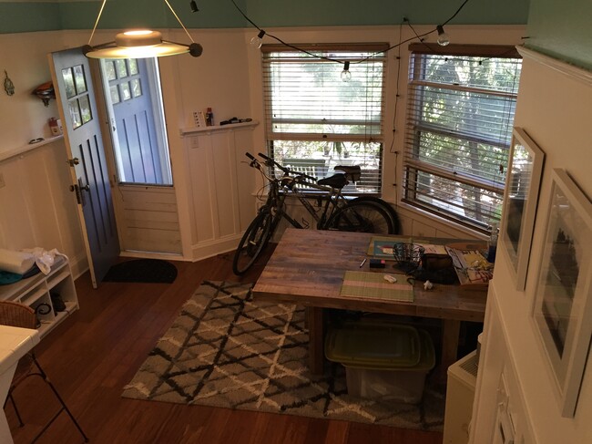 downstairs from kitchen/stairs (Bamboo floors - 119 Wavecrest Ave