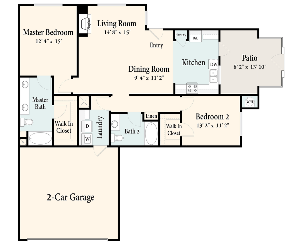 Floor Plan - The Flats Plan 3 - Downstairs