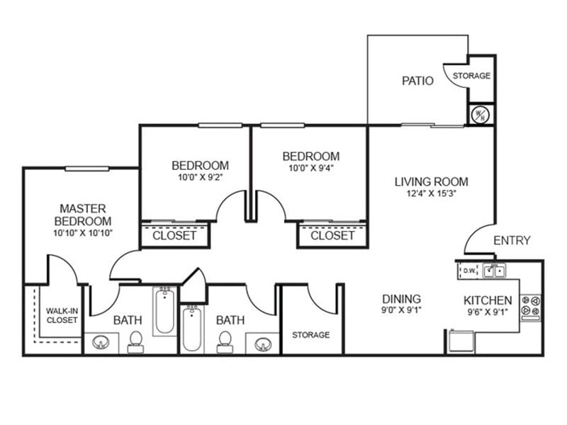 Floor Plan - 3x2