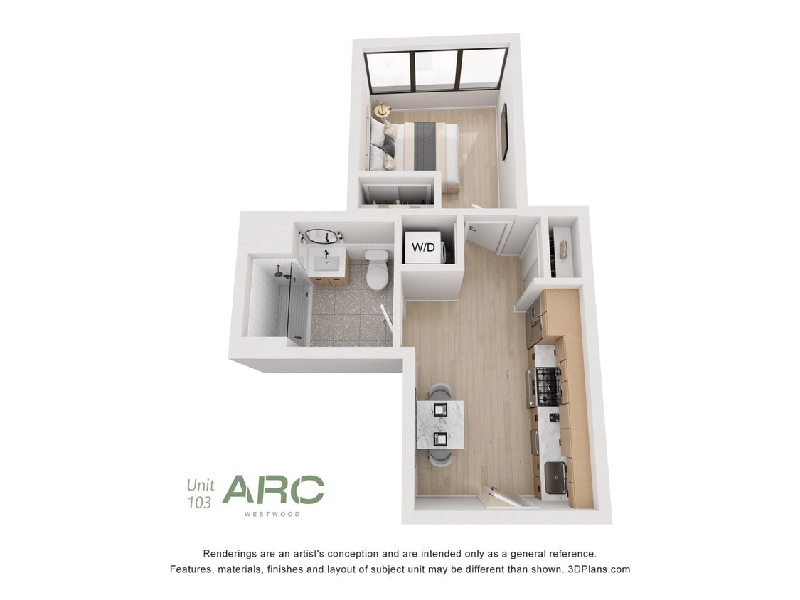 Unit 103 1BD - One Bedroom