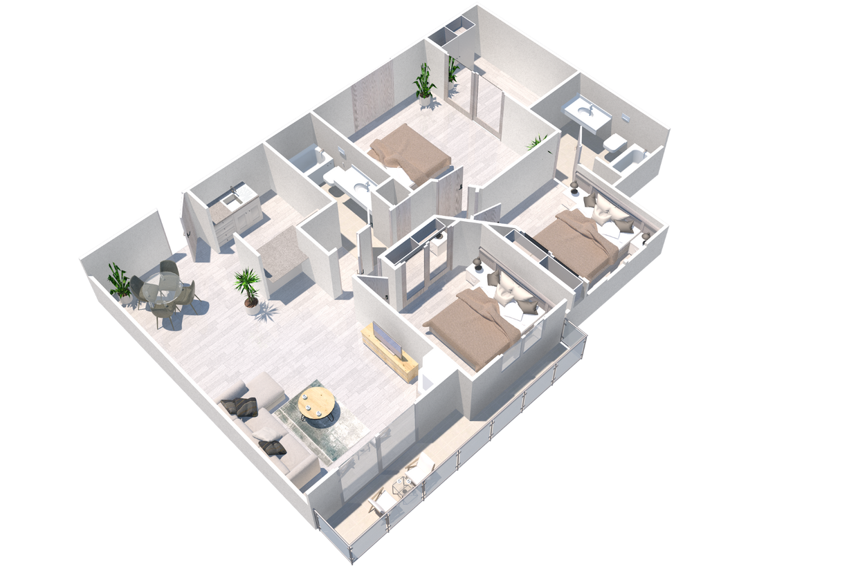 Floor Plan - Three Bedroom