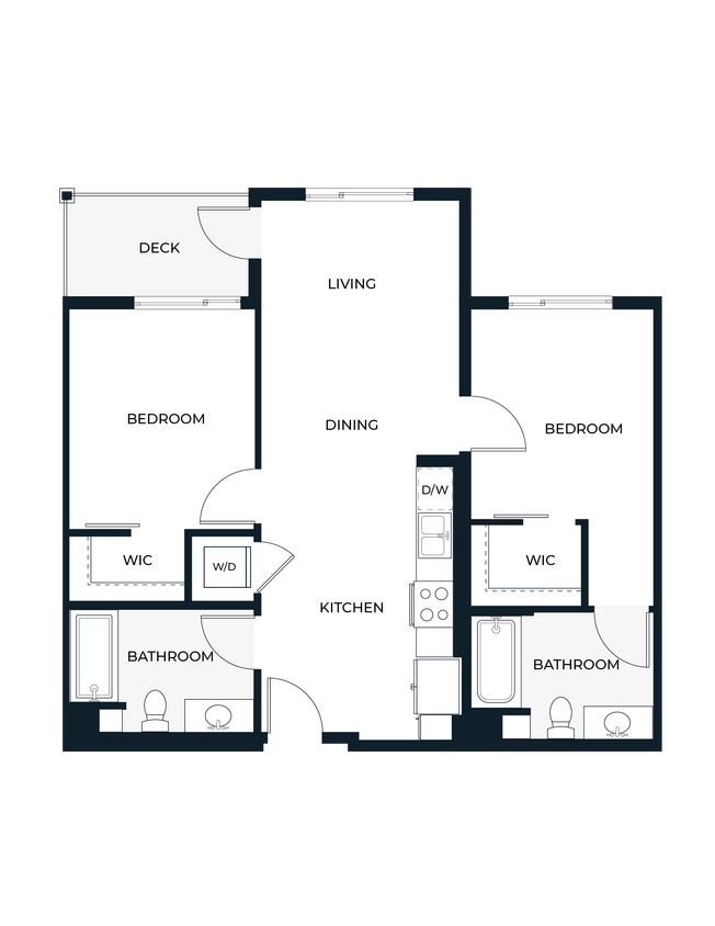 Floor Plan - Two Bedroom C6
