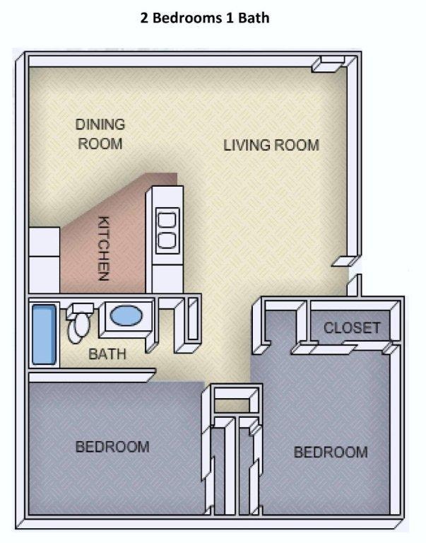 Floor Plan - 2 Bedroom