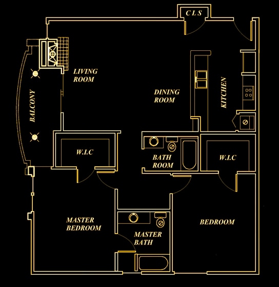 2BR/2BA - Two Bedroom Penthouse C