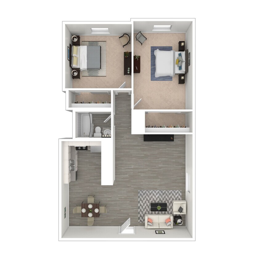 Floor Plan - 2 Bed/1 Bath