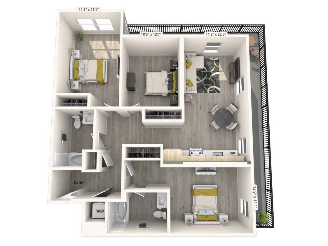 Floor Plan - C1-FinishI-Unit344