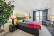 2BR, 2BA - 900SF - Primary Bedroom - Skyline Terrace