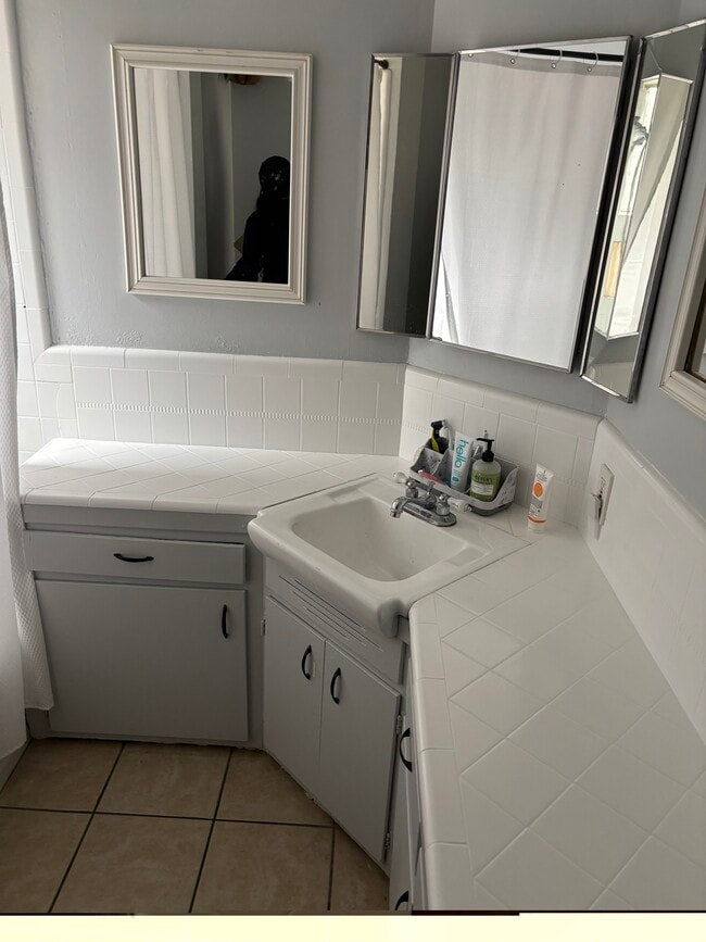 Bathroom sink - 5646 1/2 Farmdale Ave Unit NOHO Apartments
