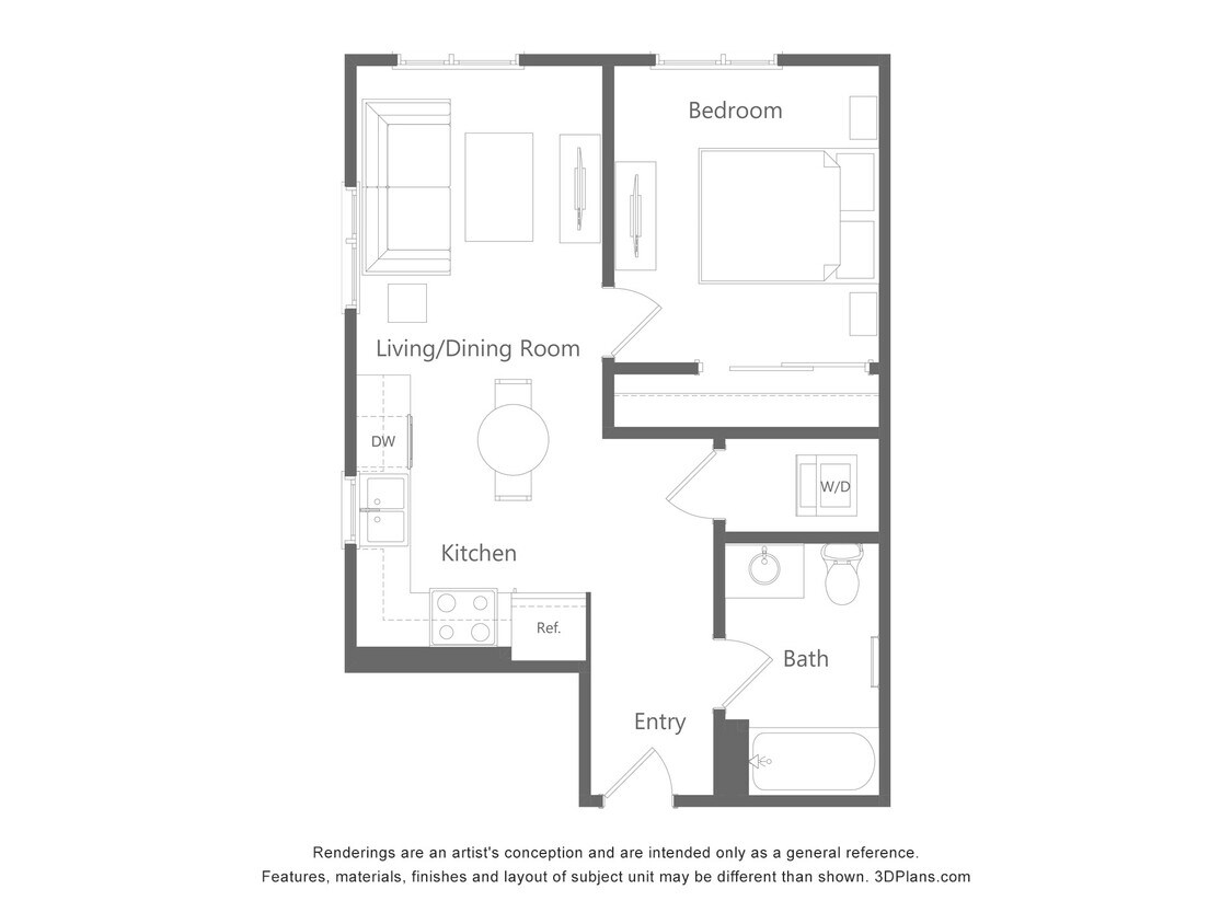 Floor Plan - 1B2