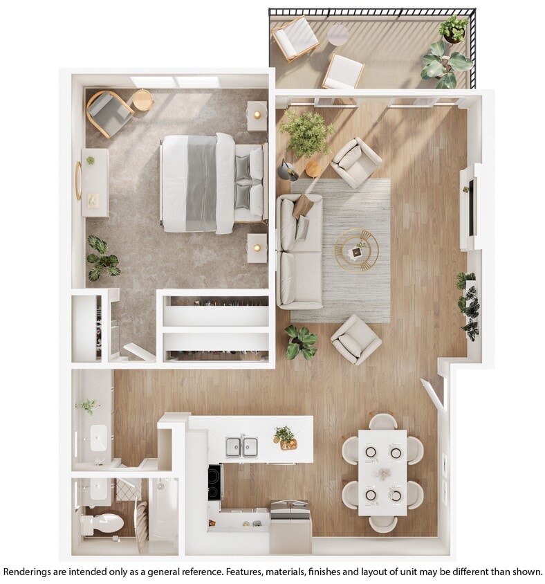 Floor Plan - A1 - Renovated