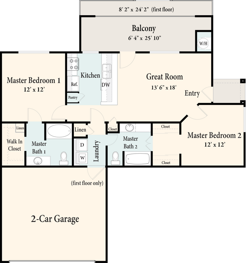 Floor Plan - The Youngstown - First Floor