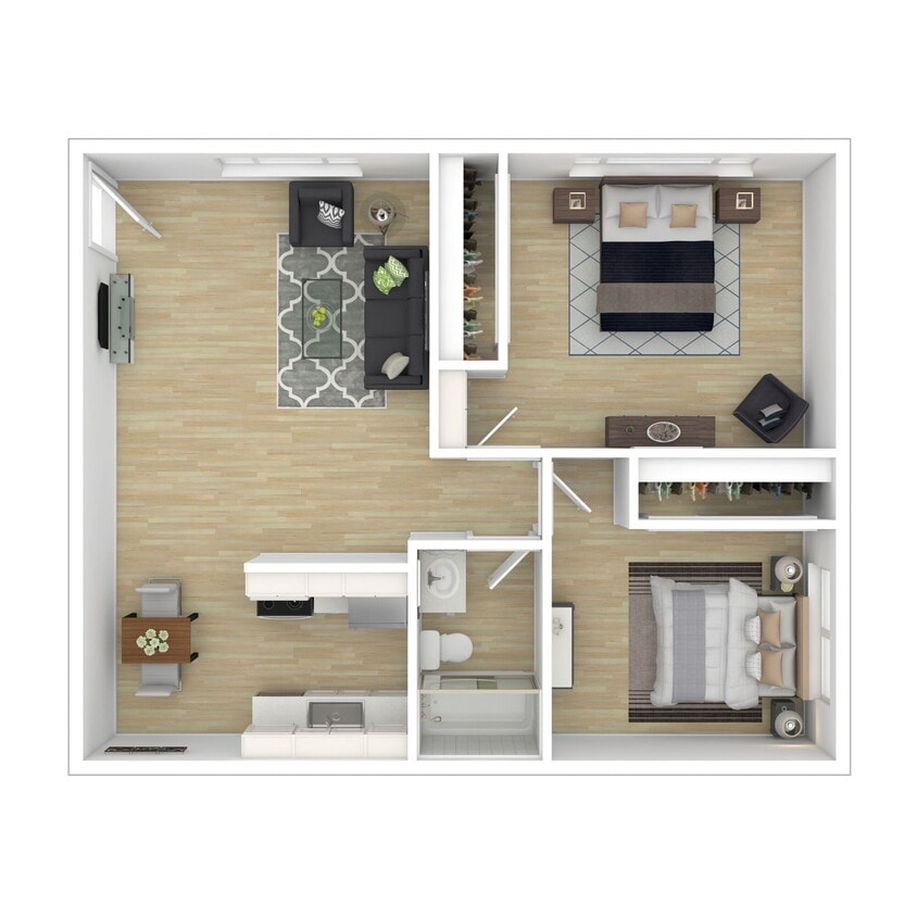 Floor Plan - Two Bedroom
