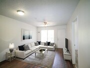 Modern Living Room at Creekside Villas - Creekside Villas Apartments