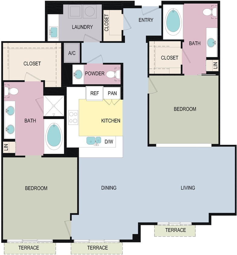 Floor Plan - 2BR