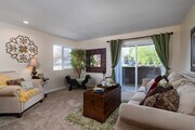2BR, 2BA - 1,093SF - Living Room - Sycamore Terrace Apartments