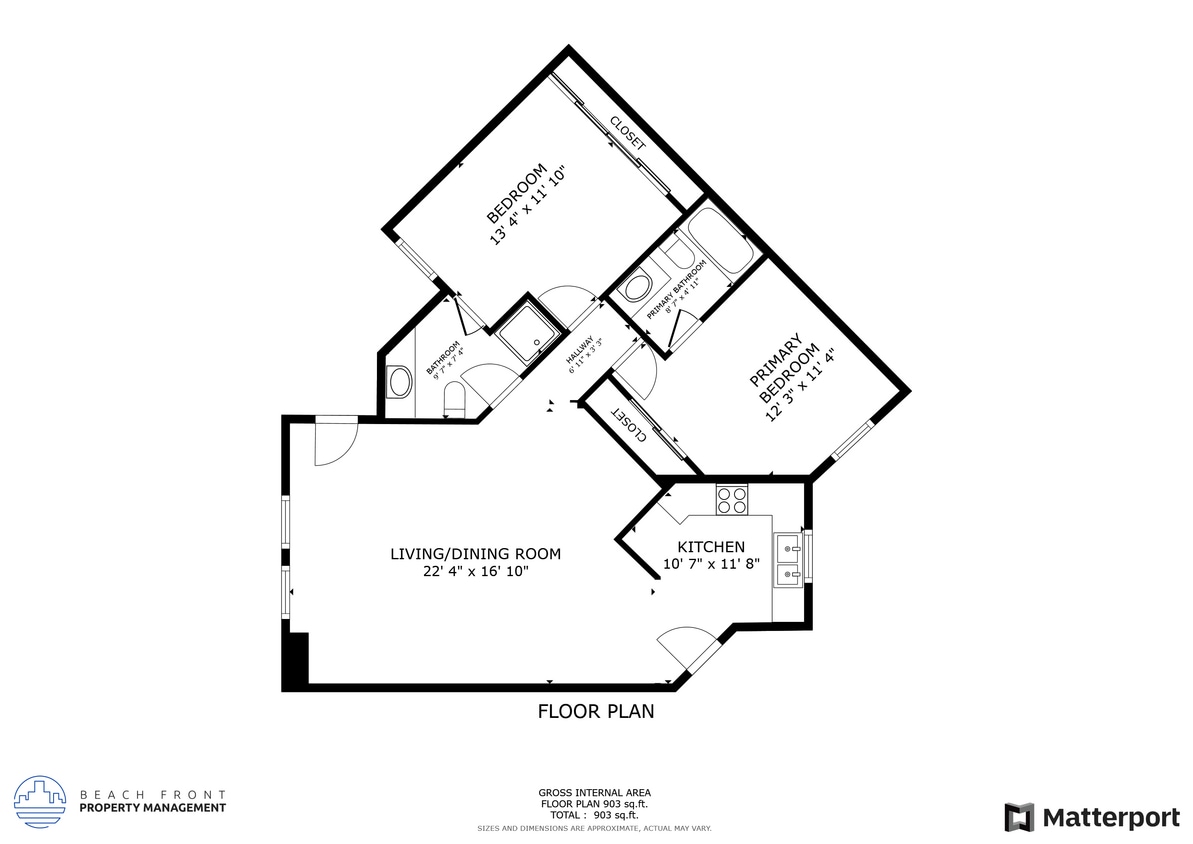 Floor Plan - 2 Bed 2 Bath