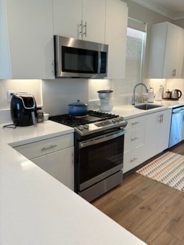 View of kitchen with stainless steel appliances - 2241 Horseback Rd