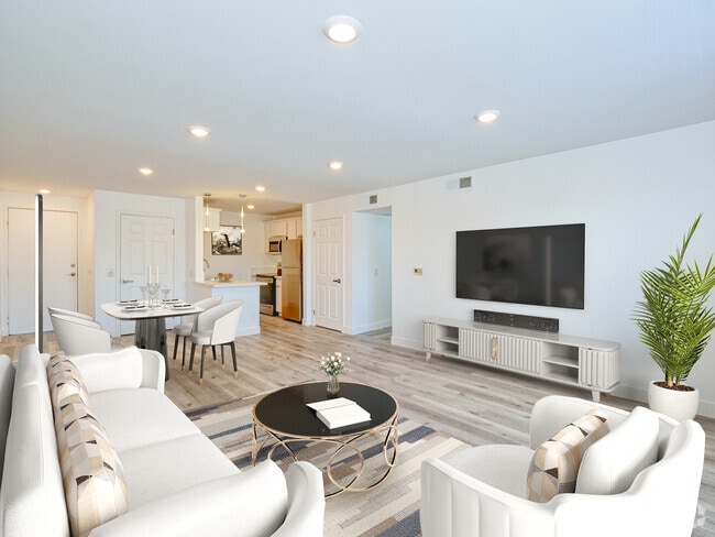 2 bed 2 bath living room - 301 N Alvarado St Rental