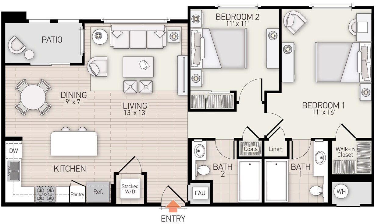 Floor Plan - Villetta - Plan U