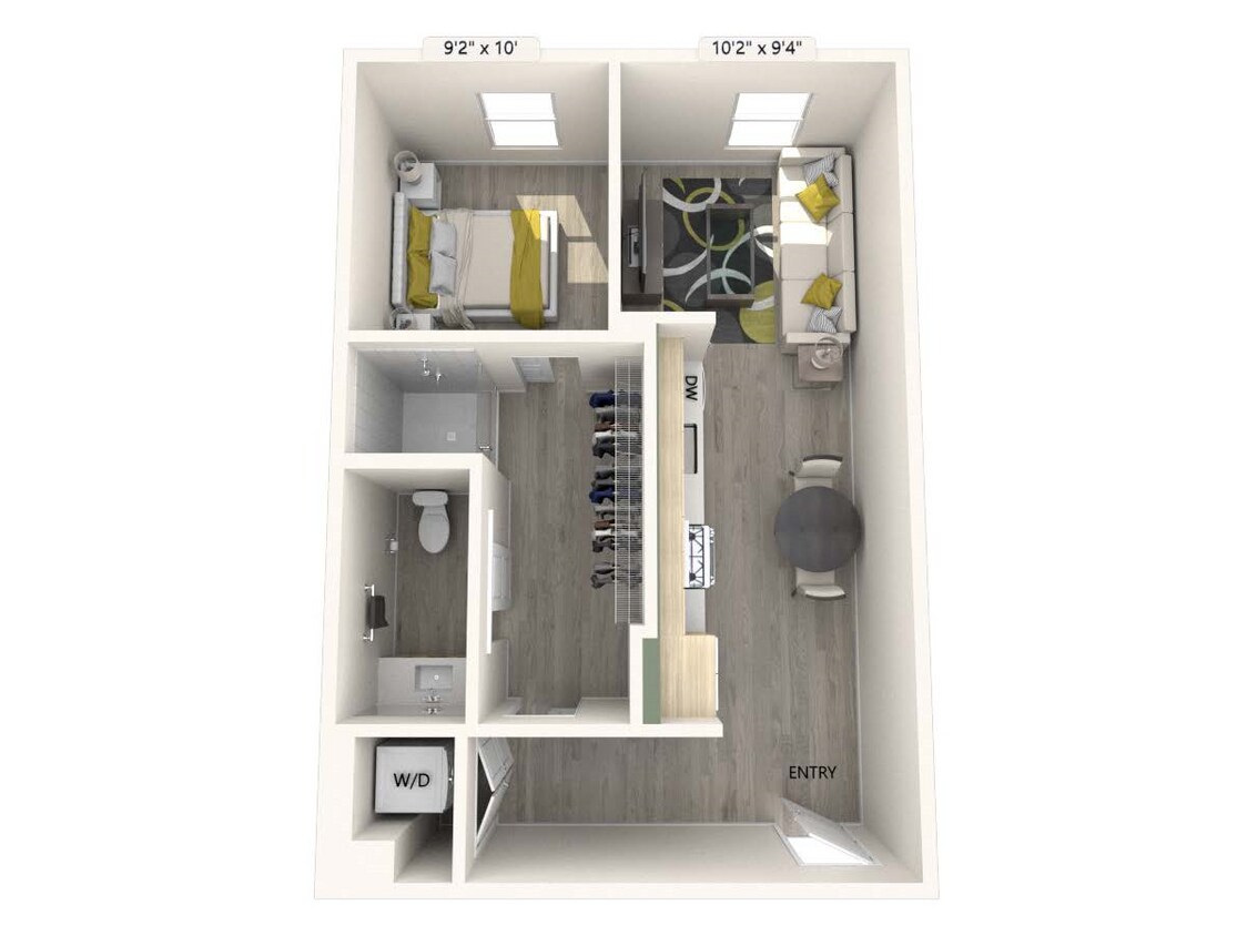 Floor Plan - AM3V-FinishI-602sf