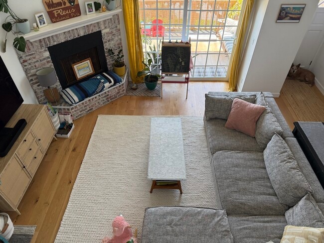 Living Room (from kitchen level) - 222 S Guadalupe Ave Unit #2