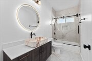 Beautiful (hall) custom restroom - 408 W Walnut Ave