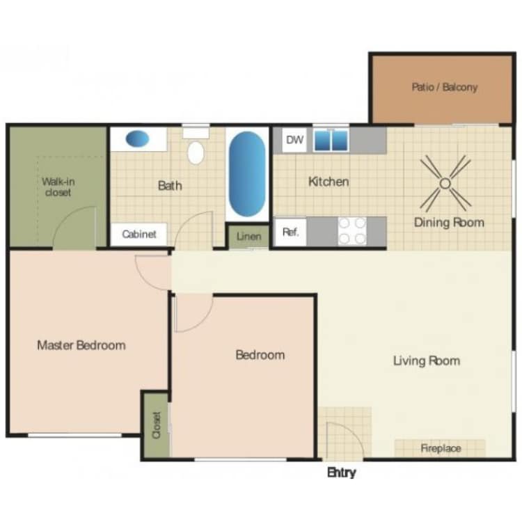 2x1x830_475779.png - 2 Bed 1 Bath