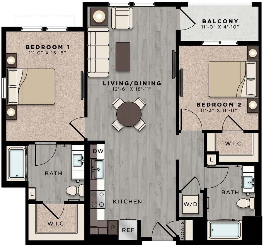 Floor Plan - CA124-B1-1115