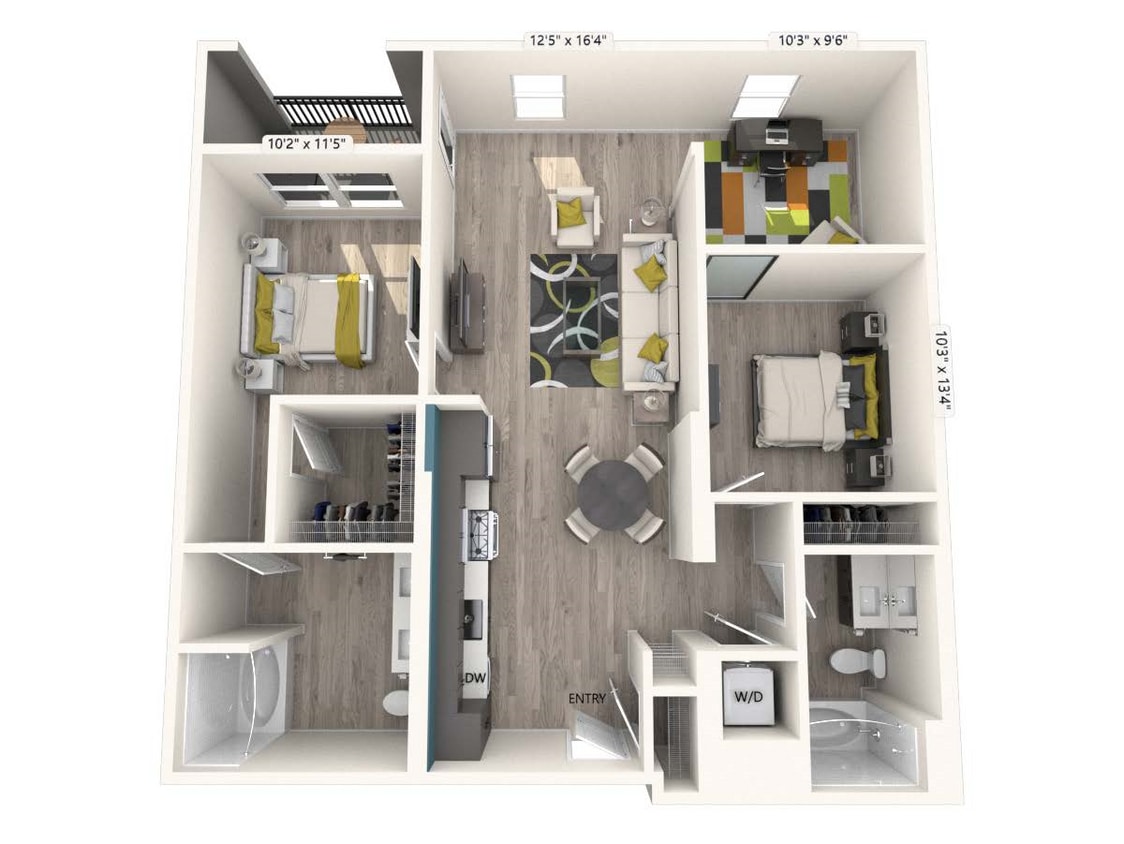 Floor Plan - B7-FinishII-1143sf