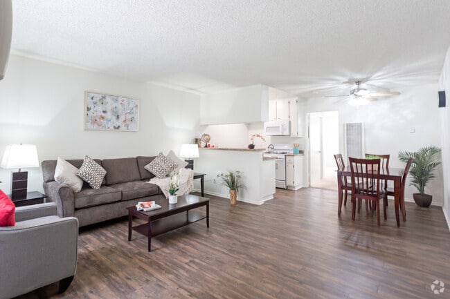 1BR,1BA- Living Room - The Enclave