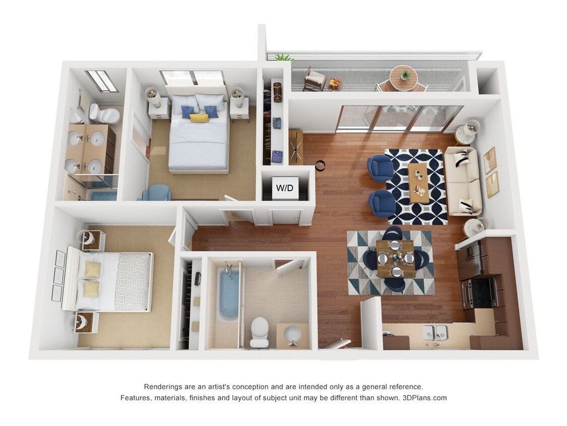 Floor Plan - 2x2F-961