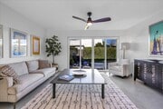 Living room and rear patio - 1111 E Ramon Rd Unit 51