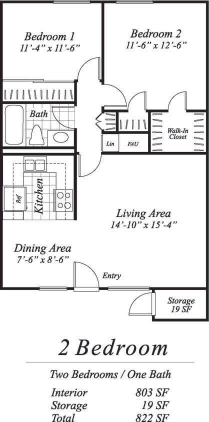 Floor Plan - B1 Income Restricted