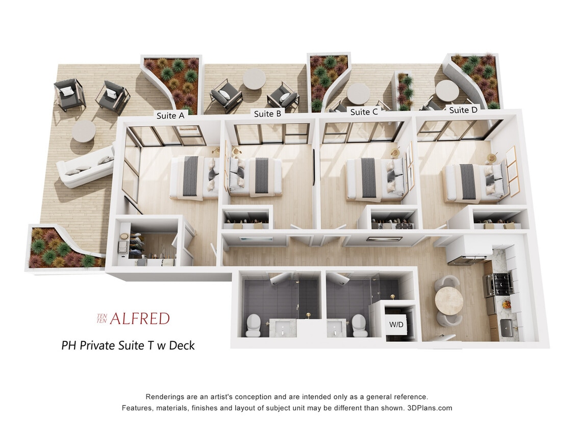 PH Private Suite T w Deck - Penthouse Private Suite T with Deck