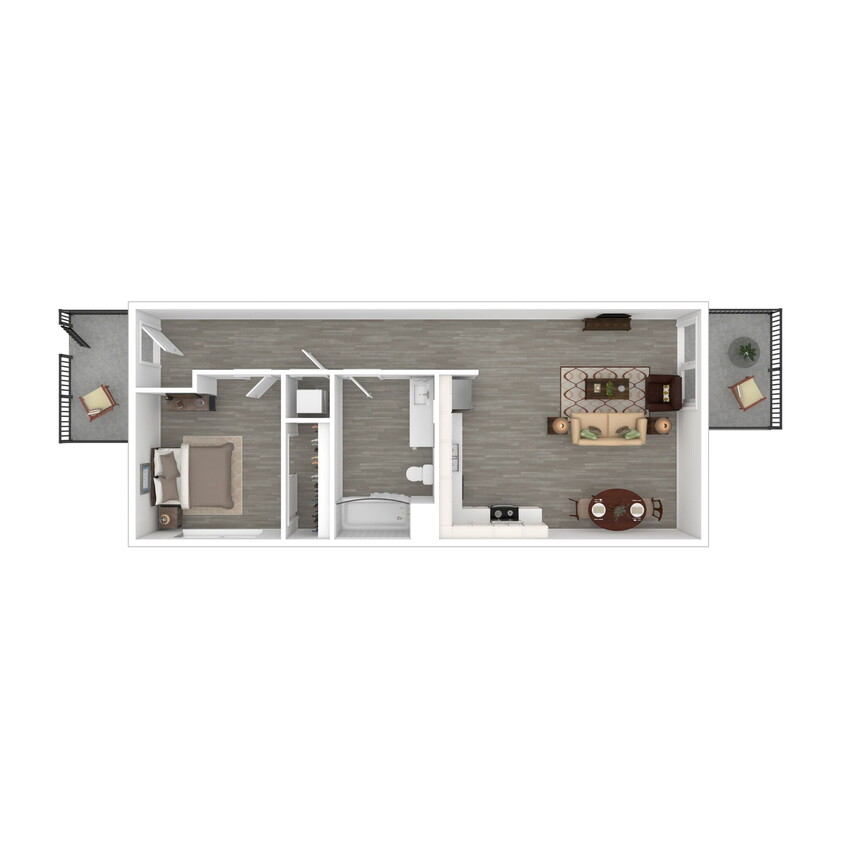 Floor Plan - 1/1 B