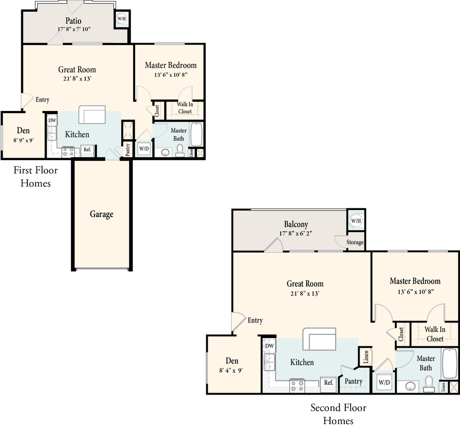 Floor Plan - The Flats Plan 1 - Downstairs