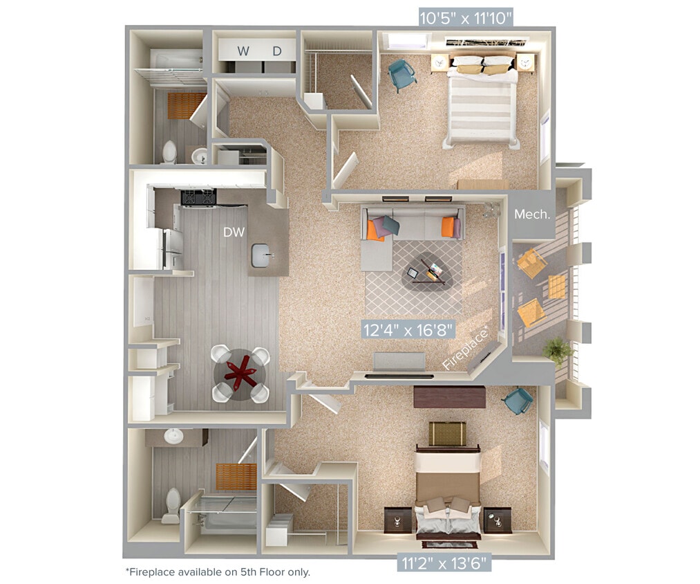 Floor Plan - B1-2-1043