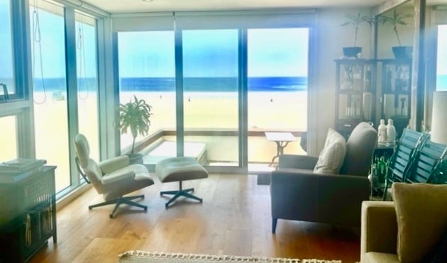 View to patio and ocean - 7 Fleet St Unit 201