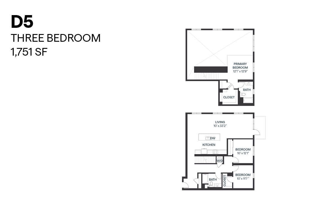 Floor Plan - Three Bedroom D5