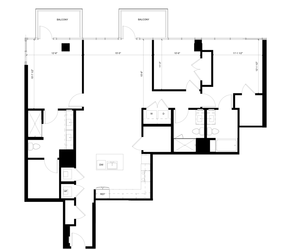 Floor Plan - C1 - Penthouse 755