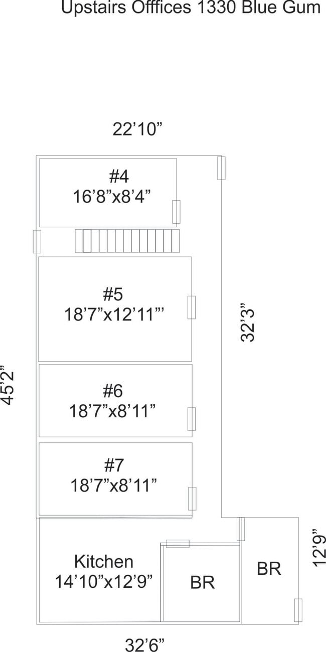 Floor Plan - 1330 N Blue Gum St Unit 1330 Suite C