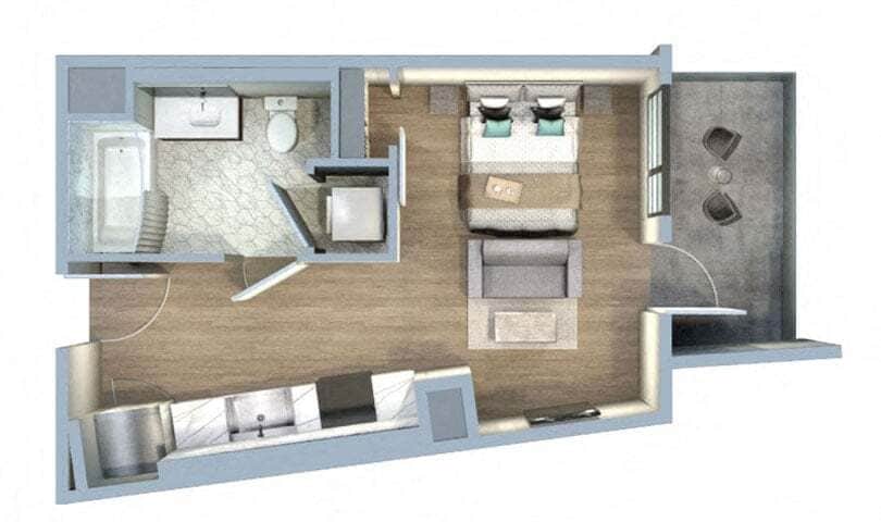 Floor Plan - Studio-SB/SA