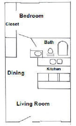 1BR/1BA