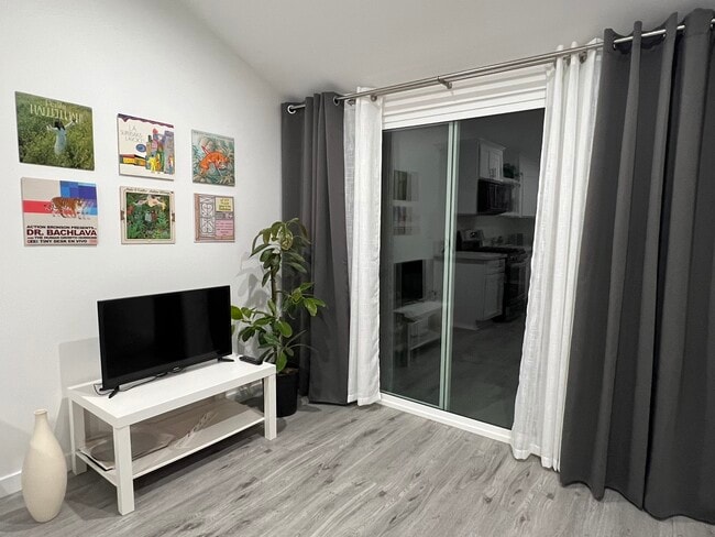 Living Room - night - 4555 Narrot St Unit ADU - 4557