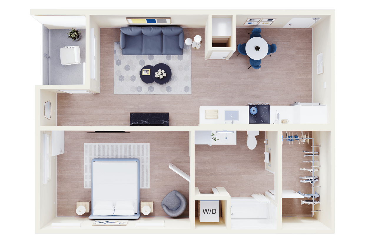 Floor Plan - 1 Bedroom A3