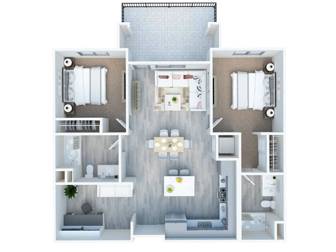 Floor Plan - B2 (Valencia with Den)
