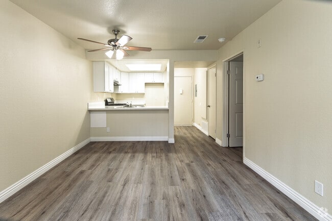 1BR. 1BA - 600SF - Living Room - Belcourt Seniors Apartments 55+