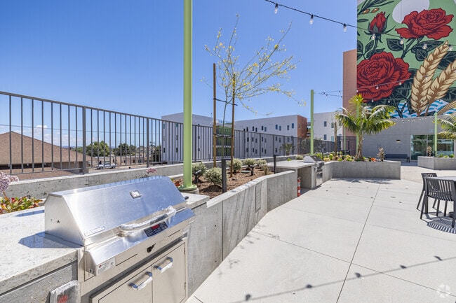 Grill Area - Union Tower - Affordable Housing