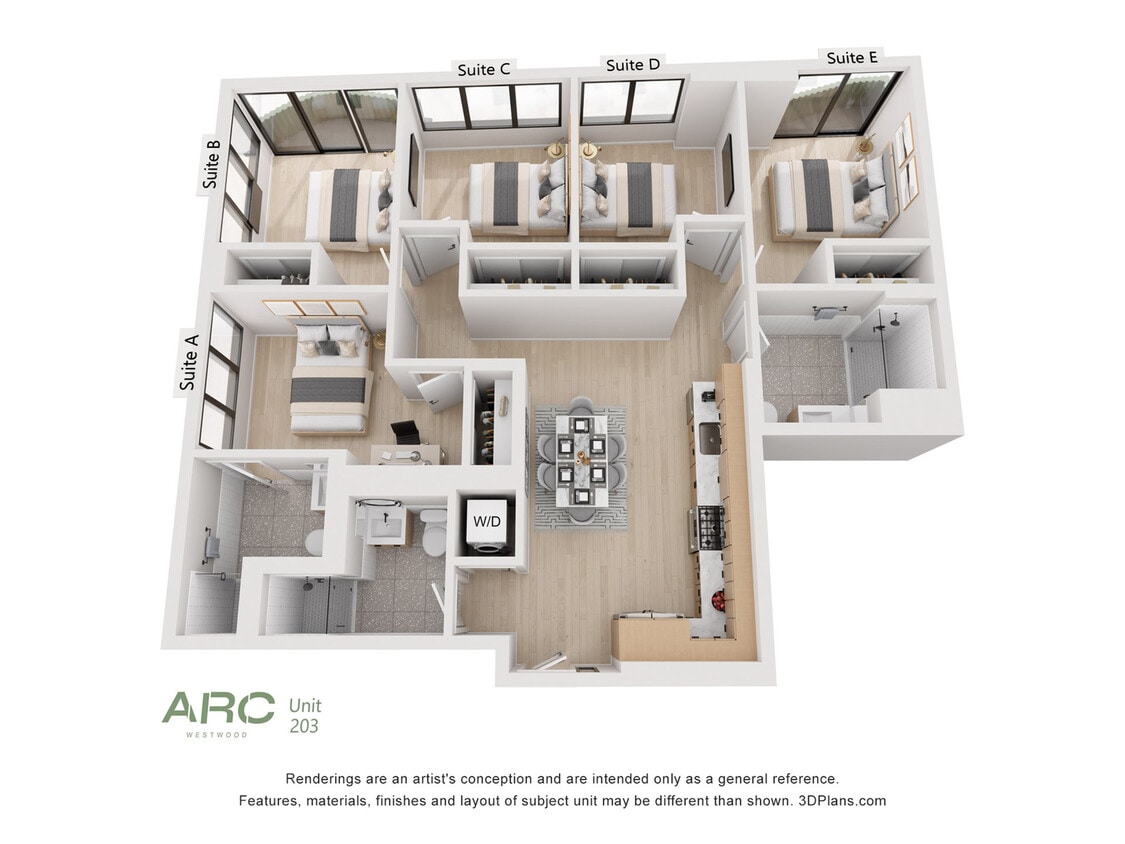 ARC Westwood_Unit 203 - Furnished Suite With Private Balcony