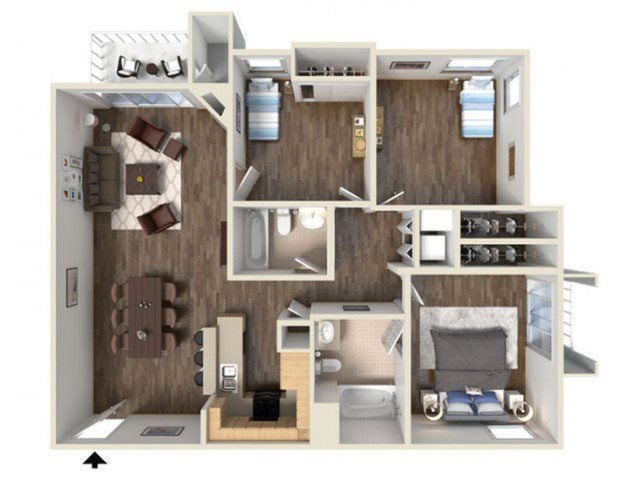 Floor Plan - 3x2Ac T1